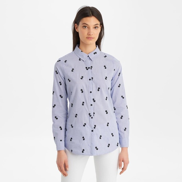 Karl Lagerfeld Tops - Karl Lagerfeld Embroidered  Sunglasses Top